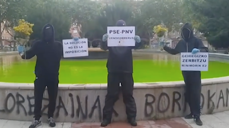 Berdez tindatu dituzte Gasteizko zenbait putzu